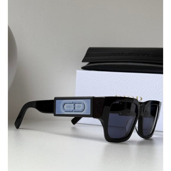 NEW Dior CD SU Holographic Sunglasses in Black Blue